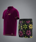 Flowers Burgundry Sponge Set