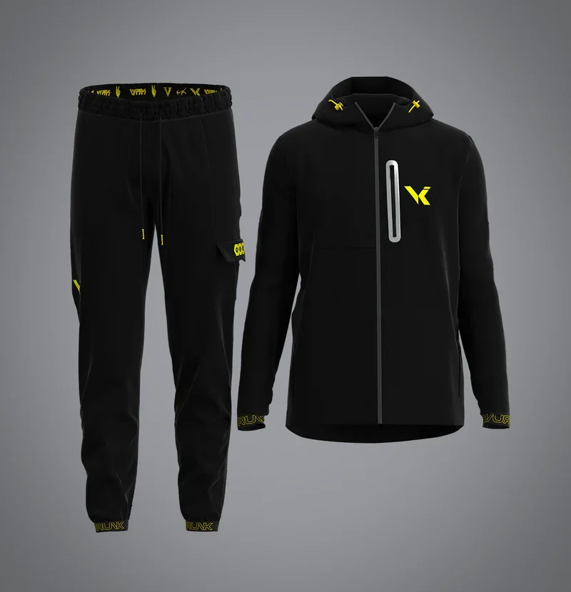 Second Skin Yellow Summit Line Tracksuit