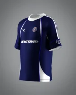 VRUNK X UNKNOWN - FOOTBALL TEE BLUE